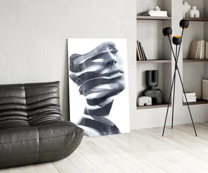 Man Glass Wall Art - LUXARTDECO
