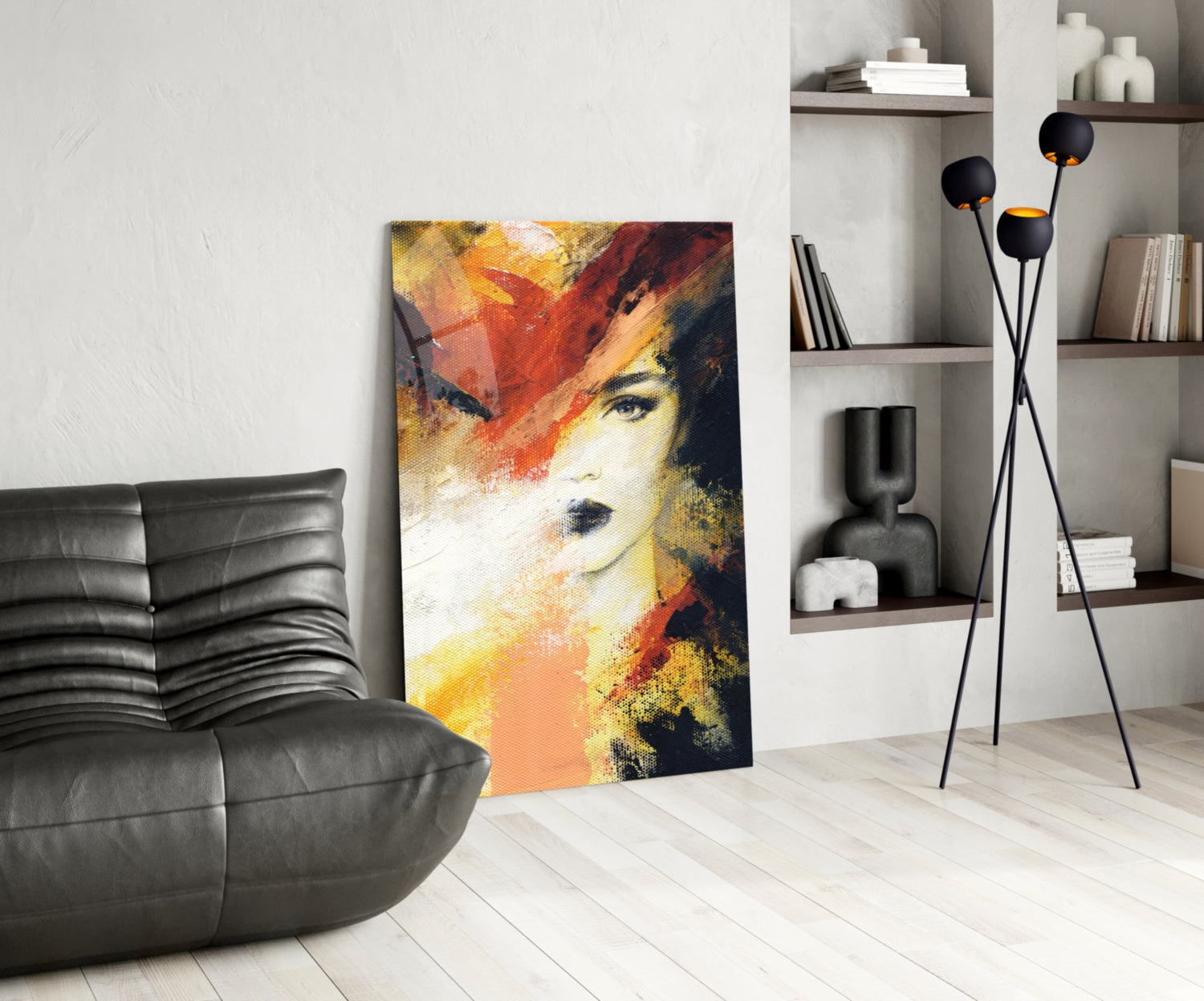 Women's Glass Wall Art