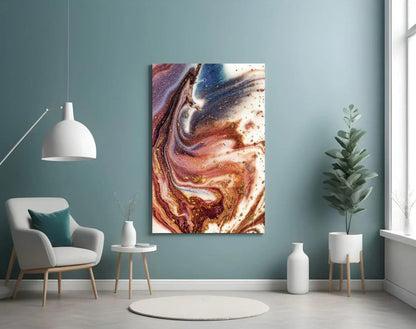 Marble Glass Wall Art - LUXARTDECO