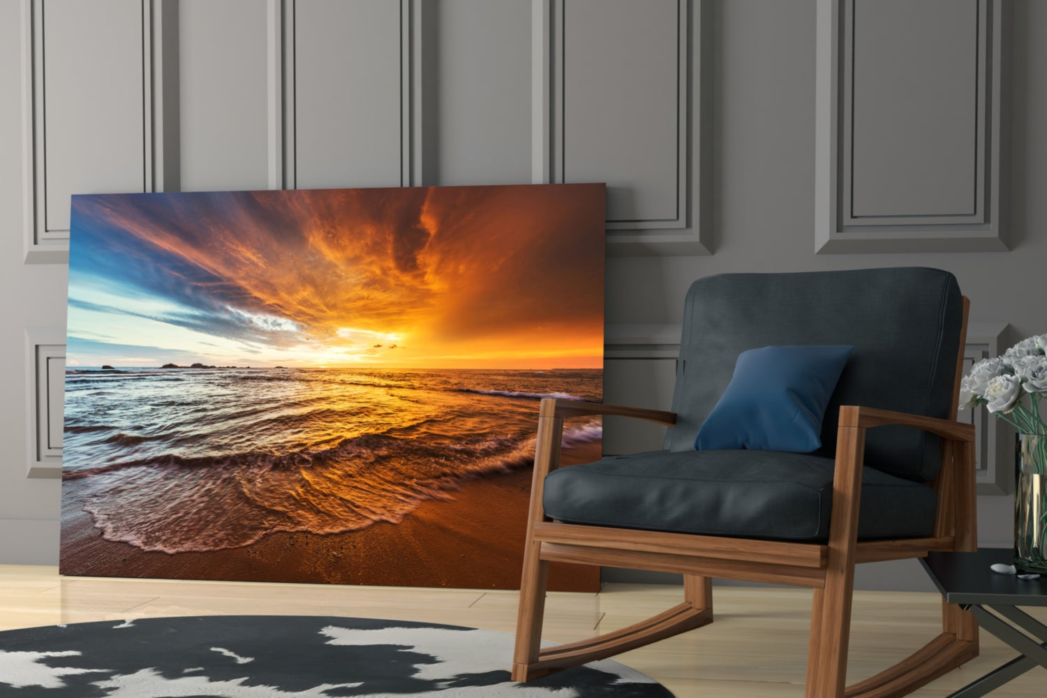 Sunset Glass Wall Art