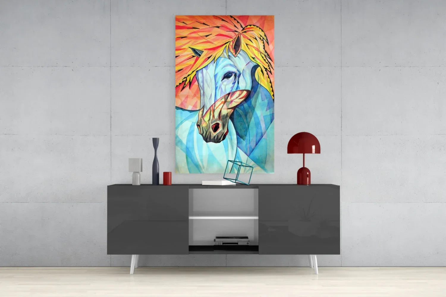 Horse Glass Wall Art - LUXARTDECO