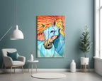 Horse Glass Wall Art - LUXARTDECO
