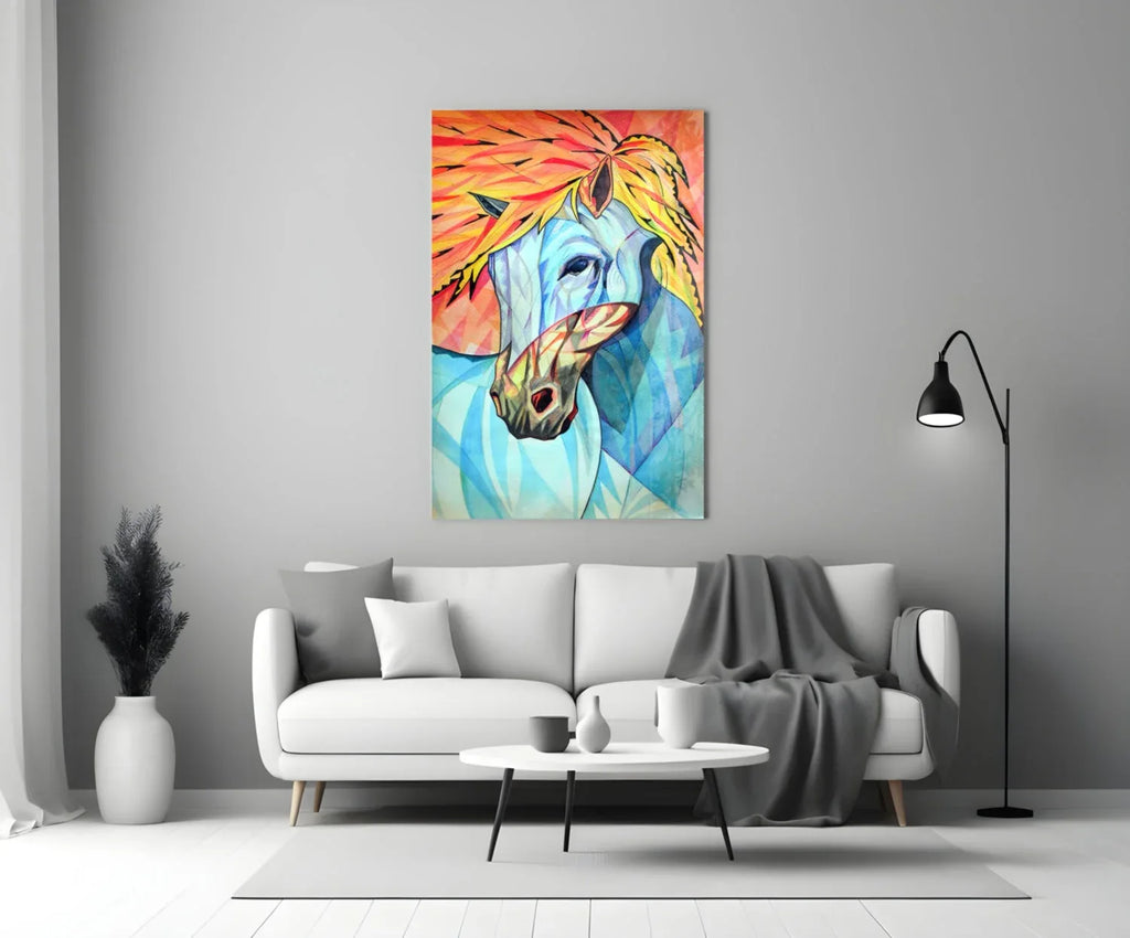 Horse Glass Wall Art - LUXARTDECO