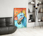 Horse Glass Wall Art - LUXARTDECO