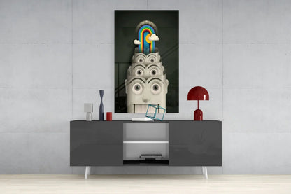 Rainbow Machine Glass Wall Art - LUXARTDECO