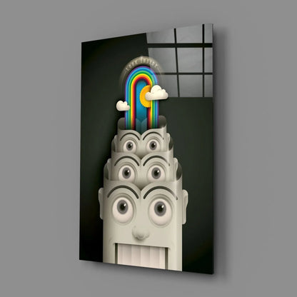 Rainbow Machine Glass Wall Art - LUXARTDECO