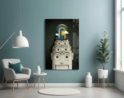 Rainbow Machine Glass Wall Art - LUXARTDECO