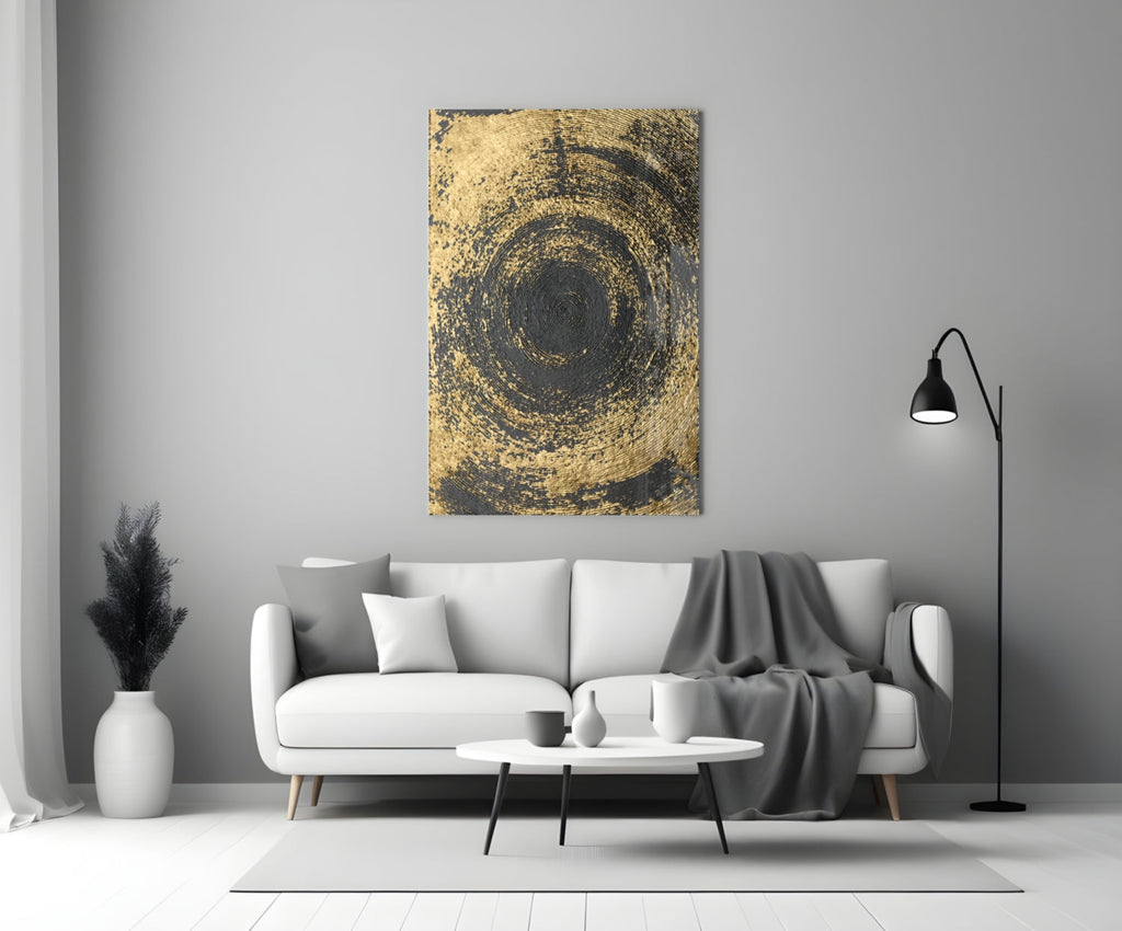 Abstract Loop Glass Wall Art