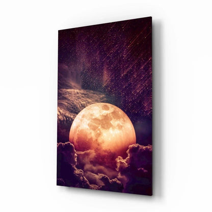 Moon Glass Wall Art - LUXARTDECO