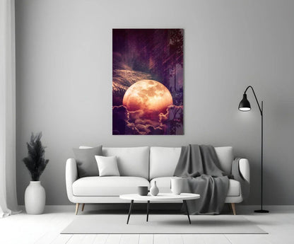 Moon Glass Wall Art - LUXARTDECO