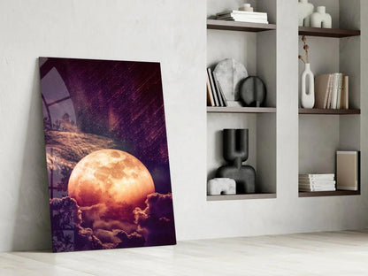 Moon Glass Wall Art - LUXARTDECO