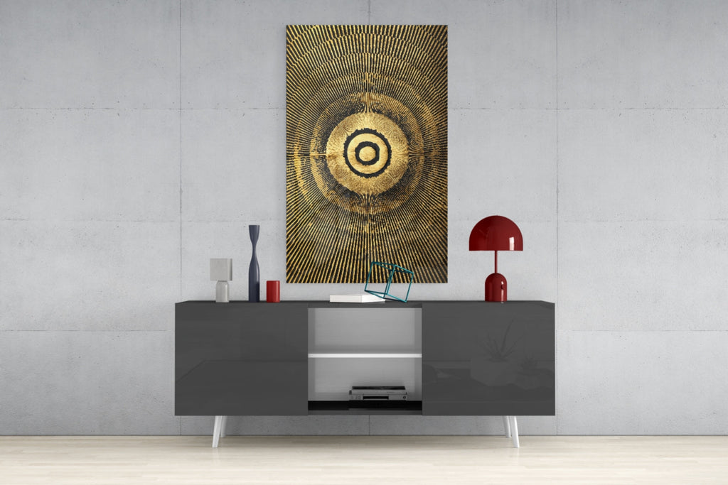 Abstract Loop Glass Wall Art