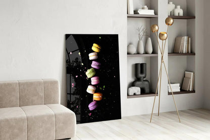 Macarons Glass Wall Art - LUXARTDECO