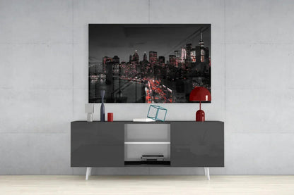 Gotham City Glass Wall Art - LUXARTDECO