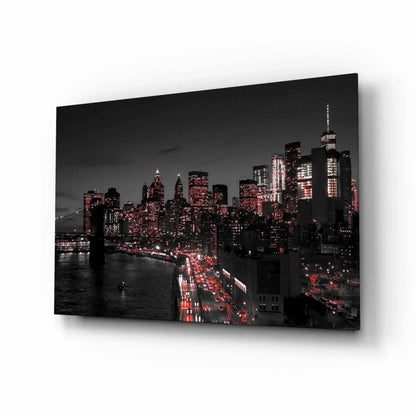 Gotham City Glass Wall Art - LUXARTDECO