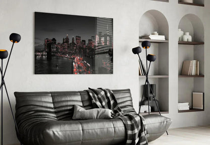 Gotham City Glass Wall Art - LUXARTDECO