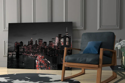 Gotham City Glass Wall Art - LUXARTDECO