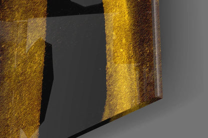 Yellow Story Glass Wall Art - LUXARTDECO