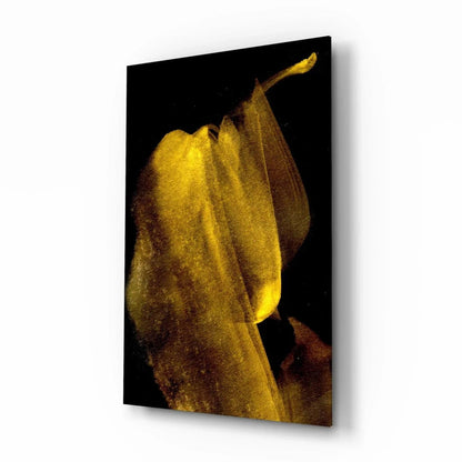 Yellow Story Glass Wall Art - LUXARTDECO