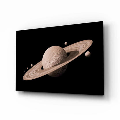Saturn Glass Wall Art - LUXARTDECO