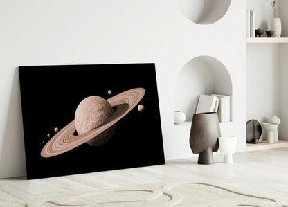 Saturn Glass Wall Art - LUXARTDECO
