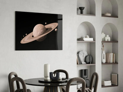 Saturn Glass Wall Art - LUXARTDECO