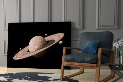 Saturn Glass Wall Art - LUXARTDECO
