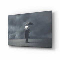 Storm in Thoughts Glass Wall Art - LUXARTDECO