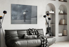 Storm in Thoughts Glass Wall Art - LUXARTDECO
