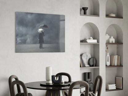 Storm in Thoughts Glass Wall Art - LUXARTDECO