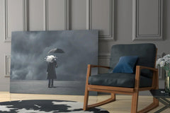Storm in Thoughts Glass Wall Art - LUXARTDECO