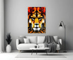 Lion Glass Wall Art - LUXARTDECO