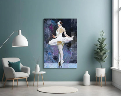 Ballerina Glass Wall Art - LUXARTDECO