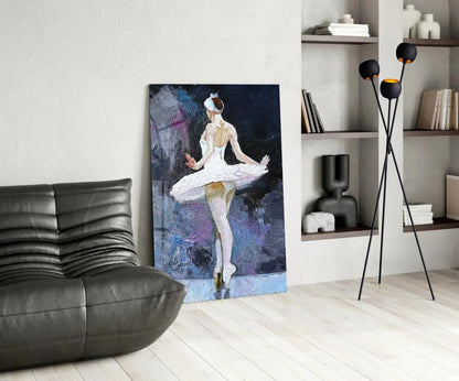 Ballerina Glass Wall Art - LUXARTDECO