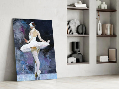 Ballerina Glass Wall Art - LUXARTDECO