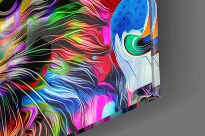 Cat Glass Wall Art - LUXARTDECO