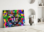Cat Glass Wall Art - LUXARTDECO