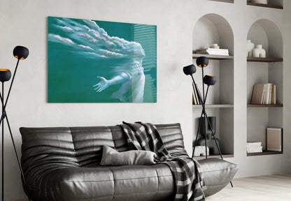 Storm in Thoughts Glass Wall Art - LUXARTDECO