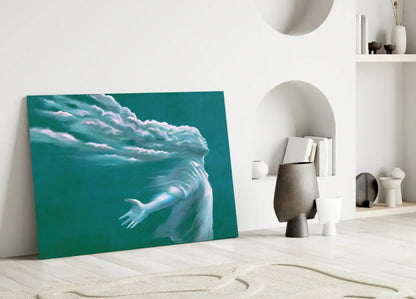 Storm in Thoughts Glass Wall Art - LUXARTDECO