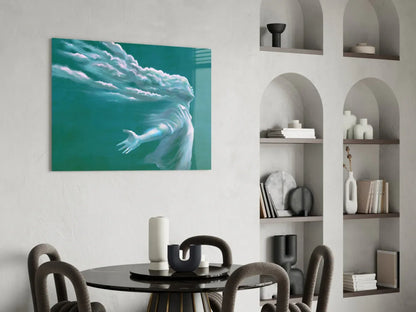 Storm in Thoughts Glass Wall Art - LUXARTDECO
