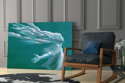 Storm in Thoughts Glass Wall Art - LUXARTDECO