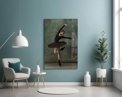 Ballerina Glass Wall Art - LUXARTDECO