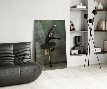 Ballerina Glass Wall Art - LUXARTDECO