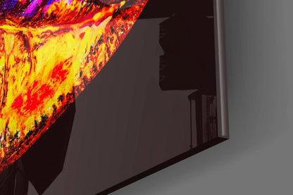 Lips Glass Wall Art - LUXARTDECO