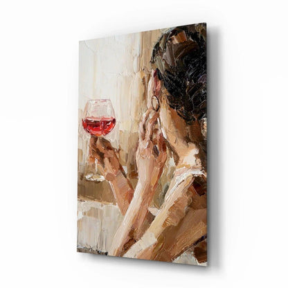 Wine and Women Glass Art - LUXARTDECO