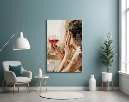 Wine and Women Glass Art - LUXARTDECO