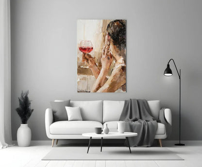 Wine and Women Glass Art - LUXARTDECO