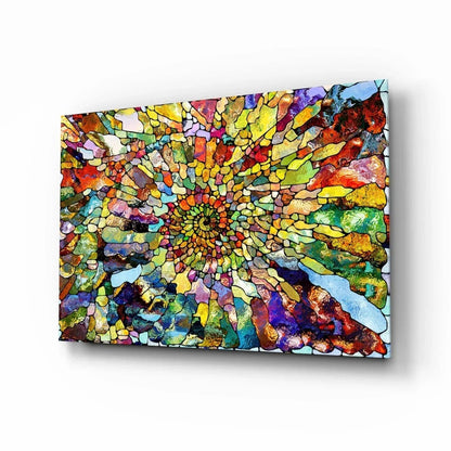 Colorful Mosaic Glass Art - LUXARTDECO