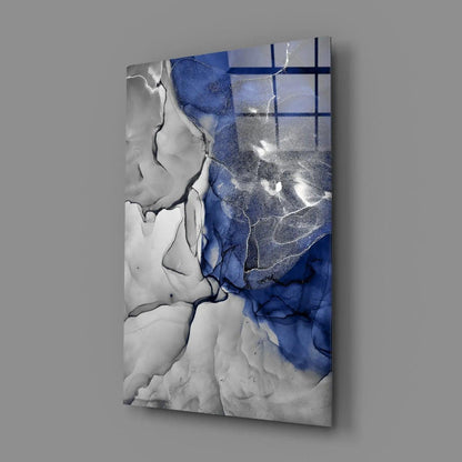Blue Marble Glass Art - LUXARTDECO