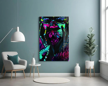 Neon Glances Glass Art - LUXARTDECO